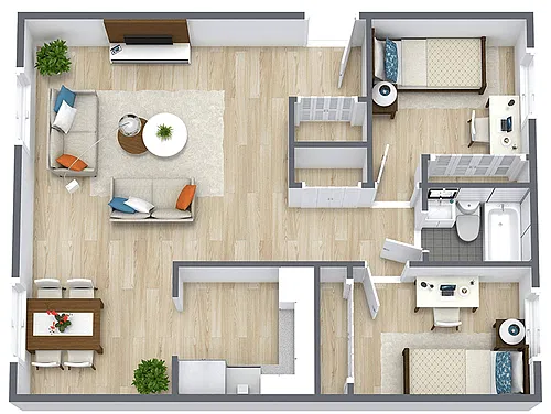 Floor plan Whaley