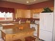 kitchen with island & pantry