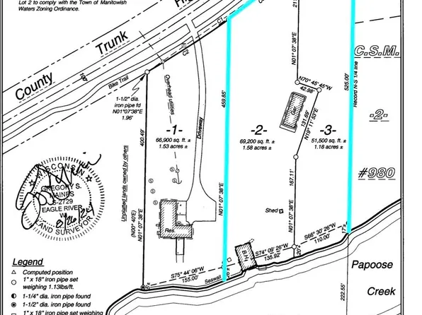 On Cth W, Mercer, WI 54547
