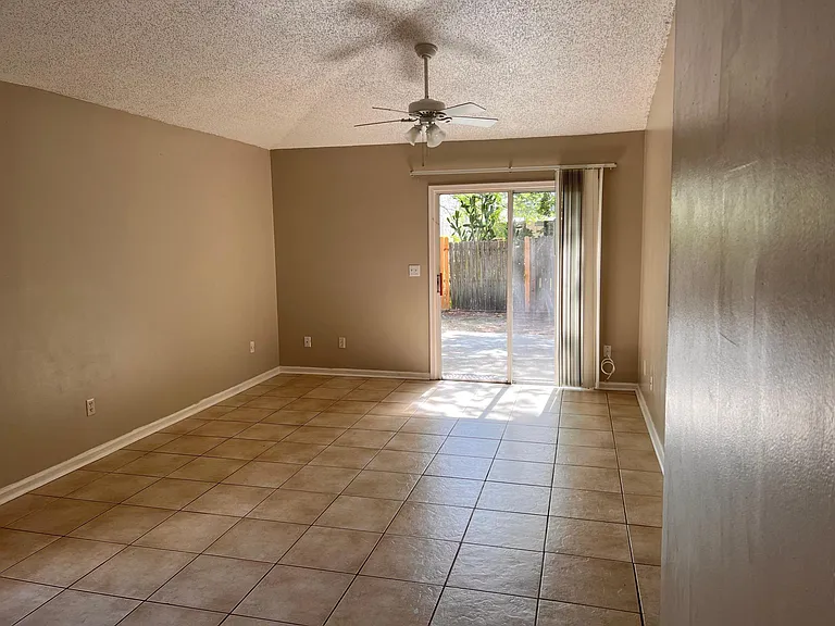 living area looking out to backyard