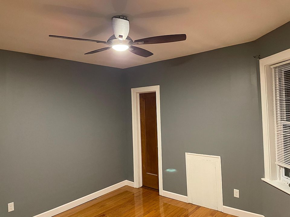 Master bedroom. Door leads into the bathroom.