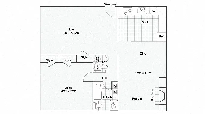 Floor plan Hearthstone Renovated