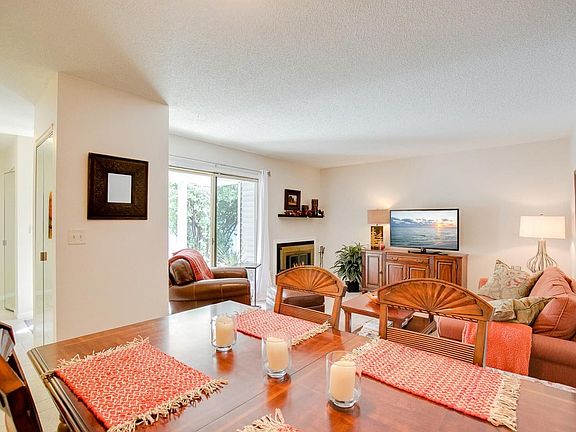 Living room with Patio door to yard