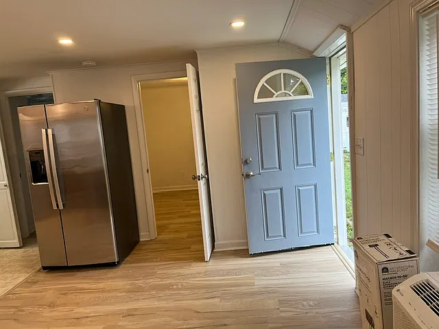 New refrigerator with thru the door water/ice dispenser