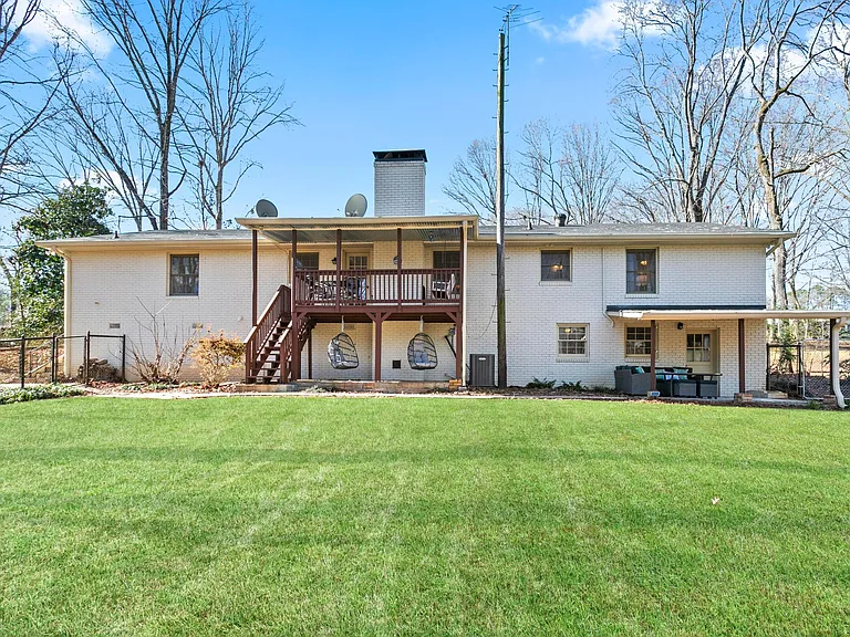 massive fenced back yard - with upper deck and lower decks for the whole family to enjoy
