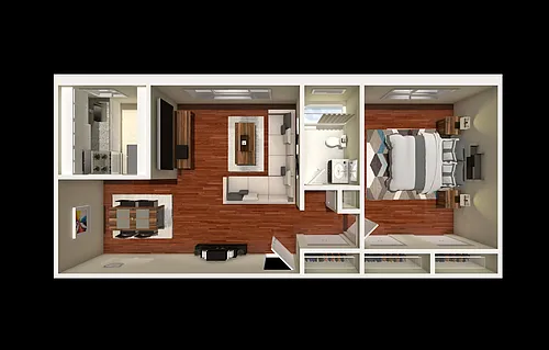 Floor plan One Bedroom