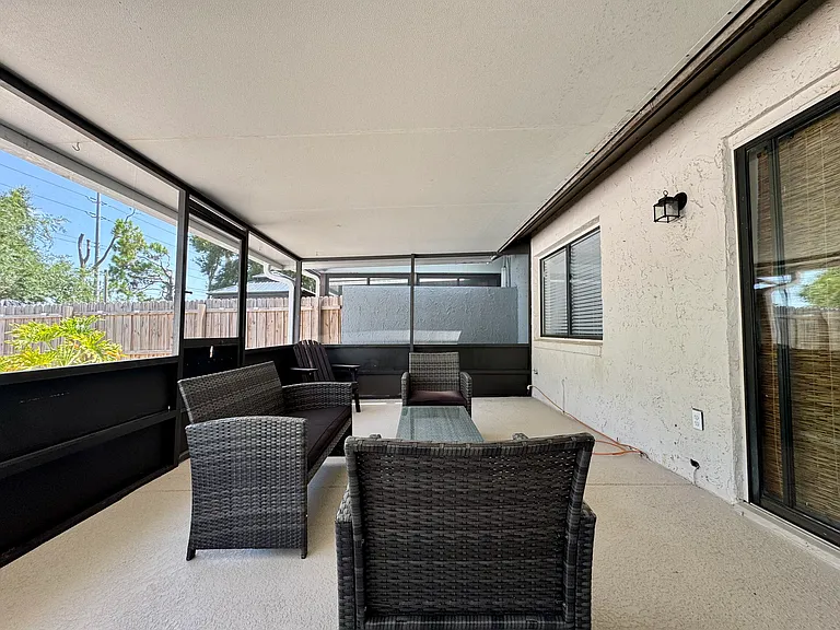 Screened in Patio (Front View)