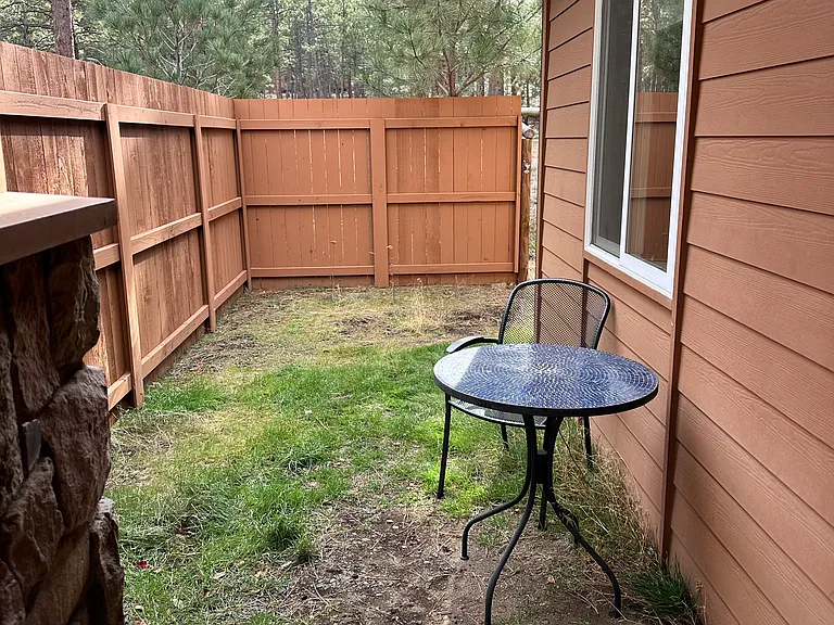 Outdoor side yard from front door