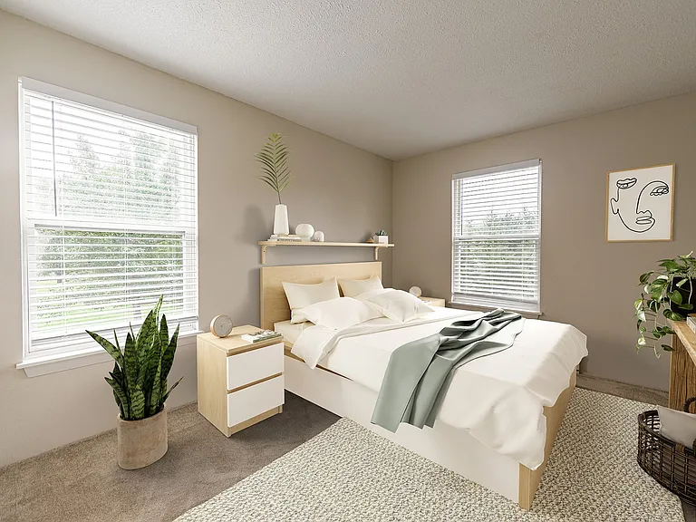 master bedroom furnished