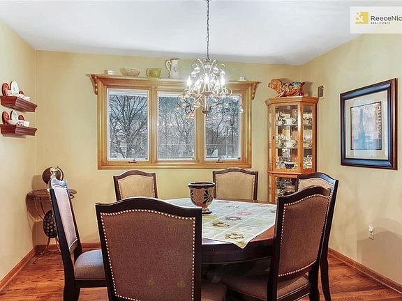 The formal dining space is large enough to accommodate a nice sized table and has a beautiful picture window.