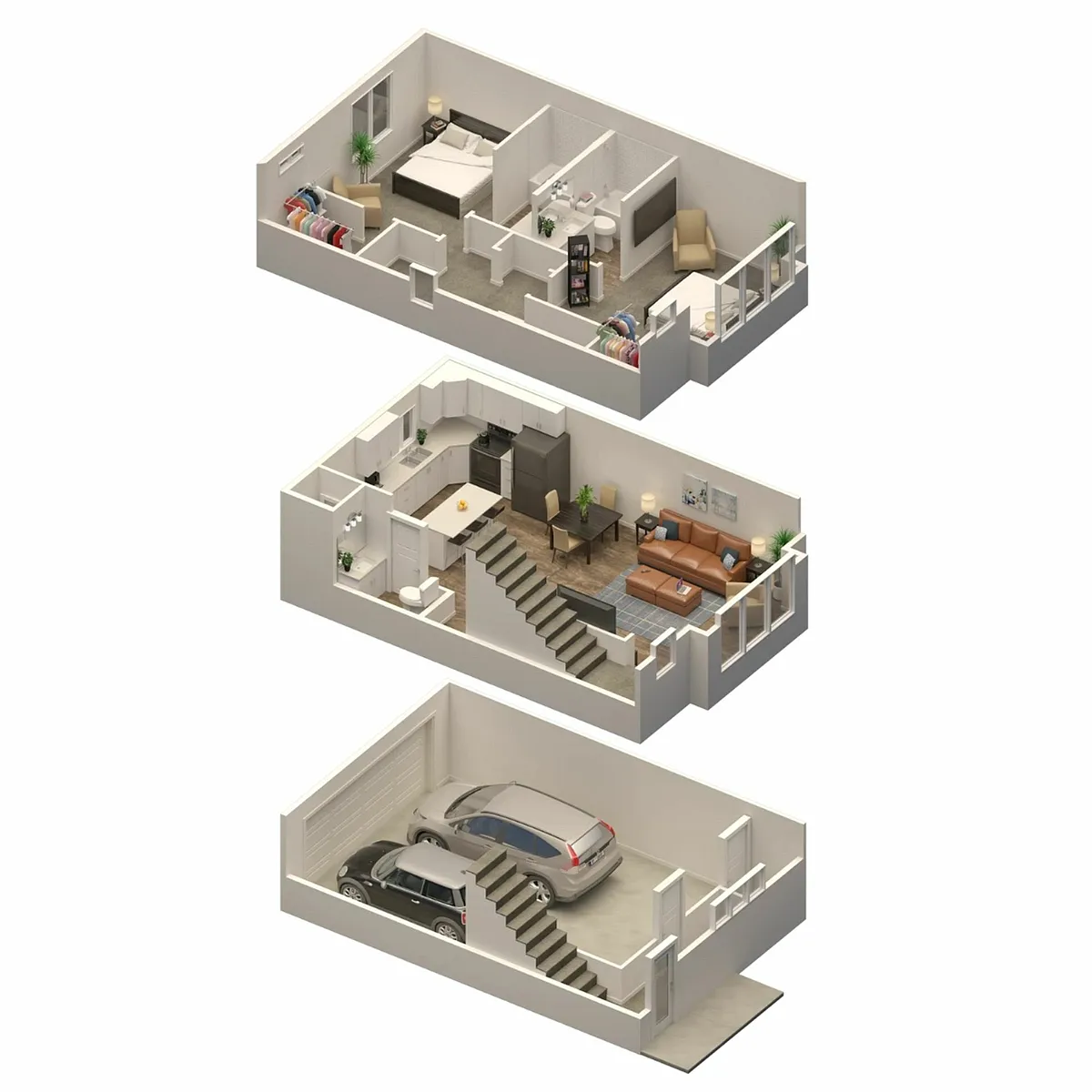 Floor plan Madison Large (2x2.5)