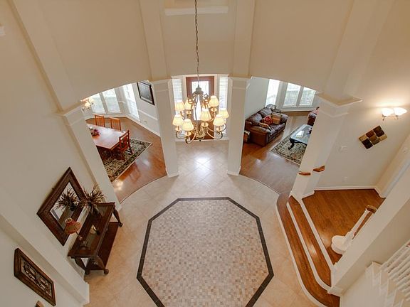    View of foyer from upstairs.