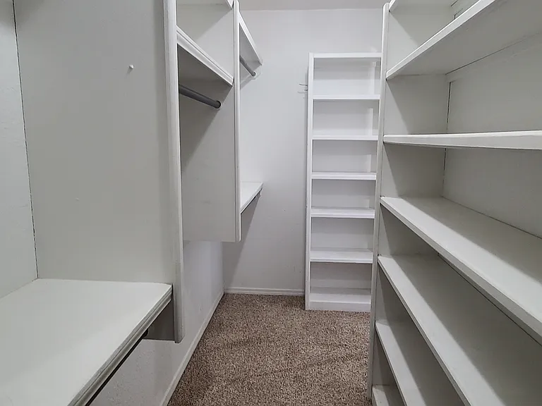 Master walk-in closet