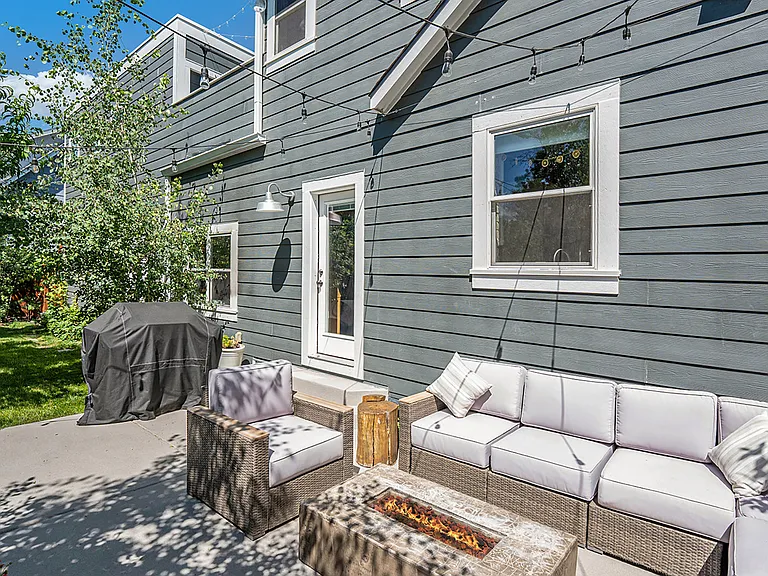 Backyard area