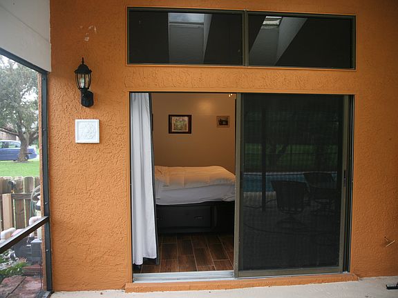 Lanai view of Master Bedroom
