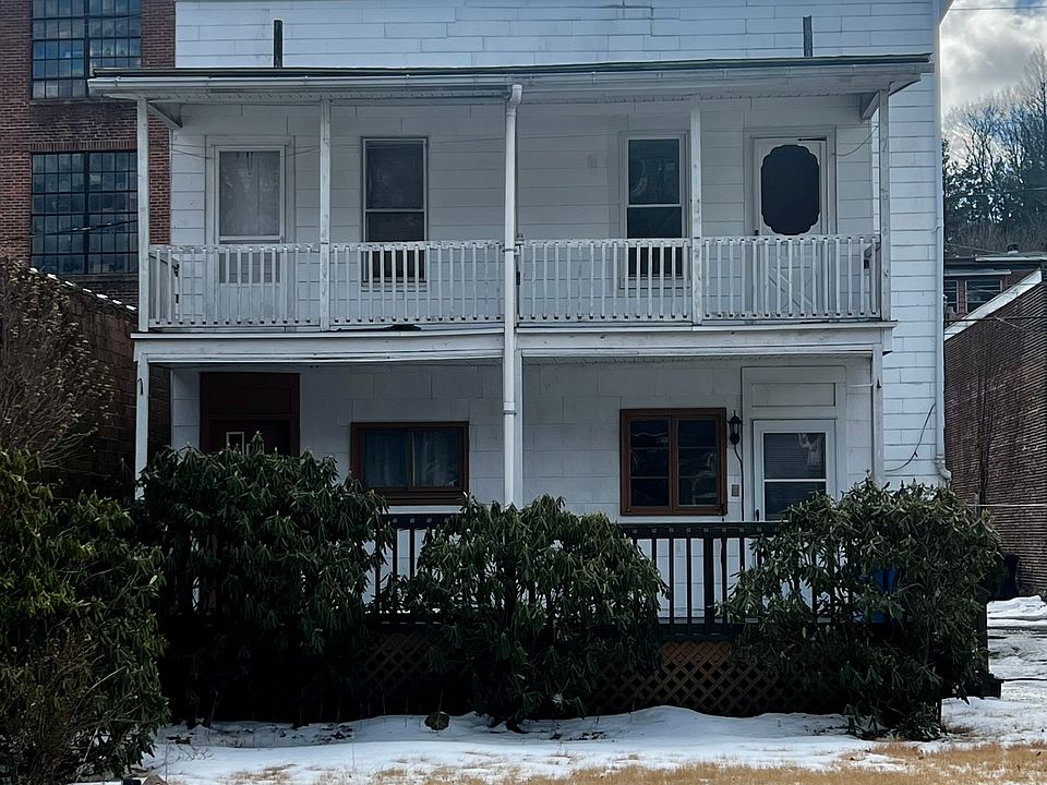 private back porch along with private second floor balcony.
