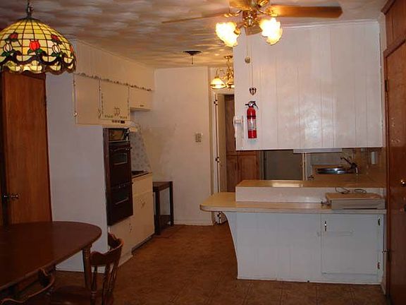 View from dining area to kitchen