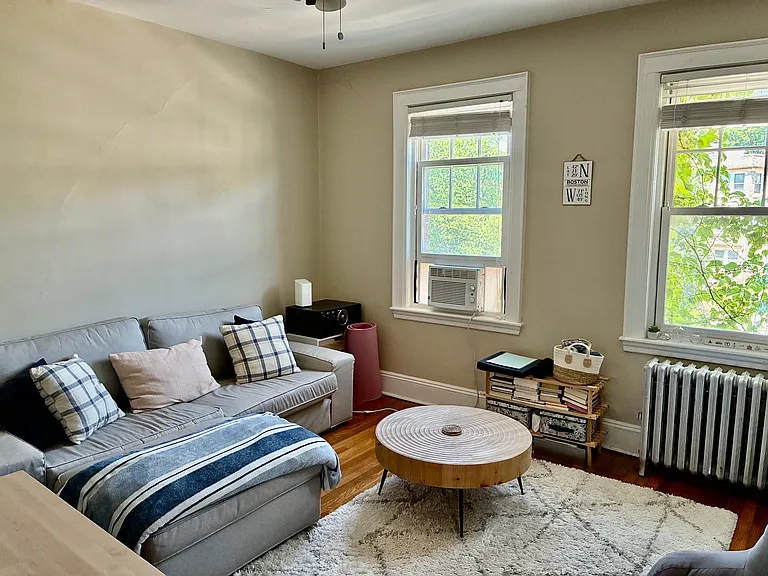 Large, bright living room
