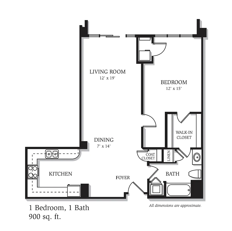Floor plan A01 900
