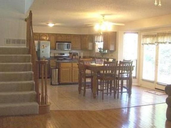 View from Family Room to Kitchen