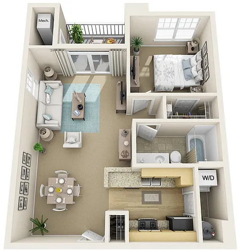 Floor plan Union- Renovated