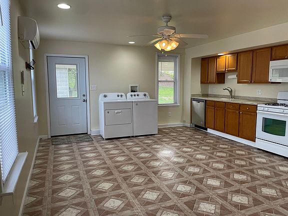 Large kitchen with powder room