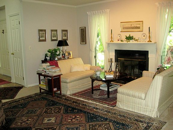 Fireplace in living room