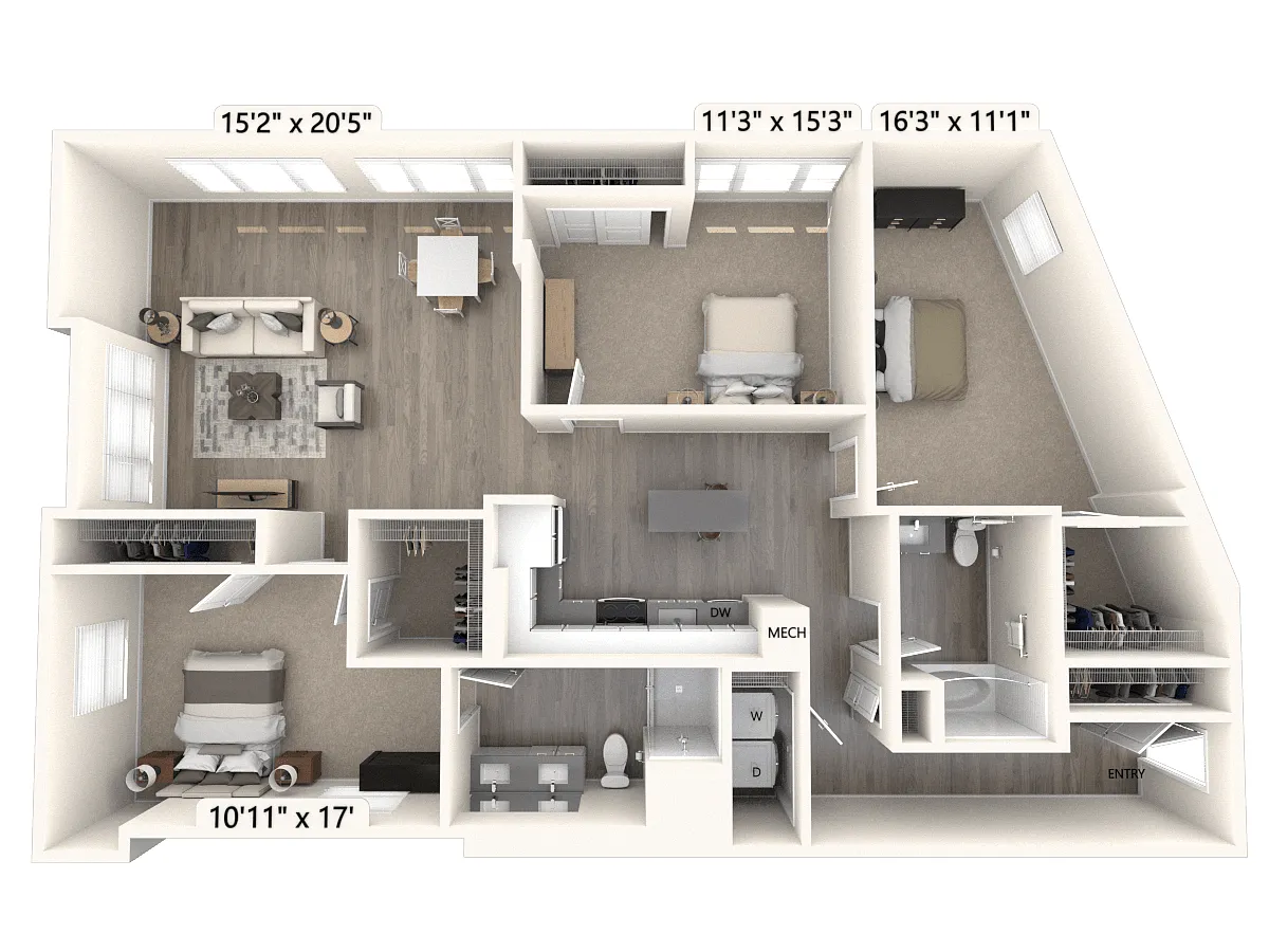 Floor plan C7U