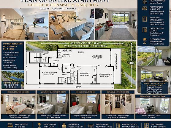 1,390 Sq Ft + 112 Sq Ft Scre