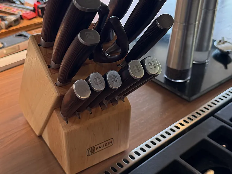 Japanese knives, a treat to chop and prep with!