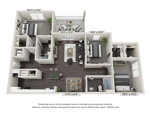 Floor plan The Brody