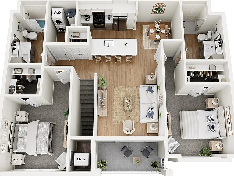Floor Plan B6 | Echelon at Charlotte | Apartments in Charlotte, NC Floor Plan B6 | Echelon at Charlotte | Apartments in Charlotte, NC