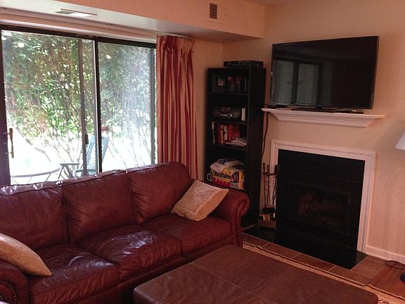 Wood burning fireplace