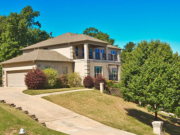 View with flowering trees 