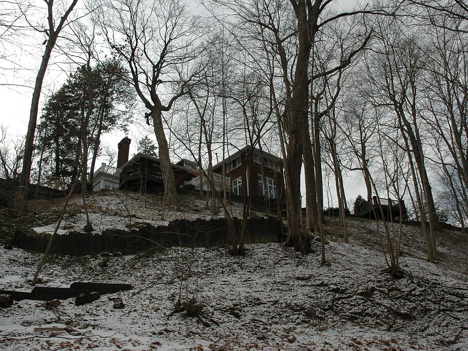 183 Moraine Residence from the bottom of Boyington Ravine