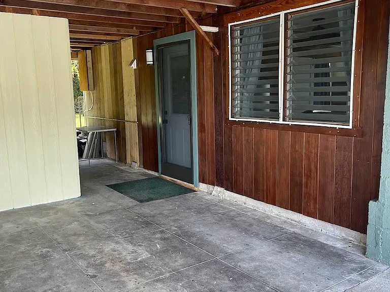 2 entrances. One in garage and one on driveway.