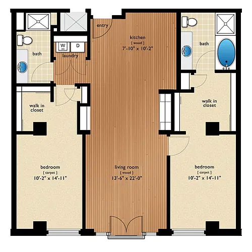 Floor plan Stout