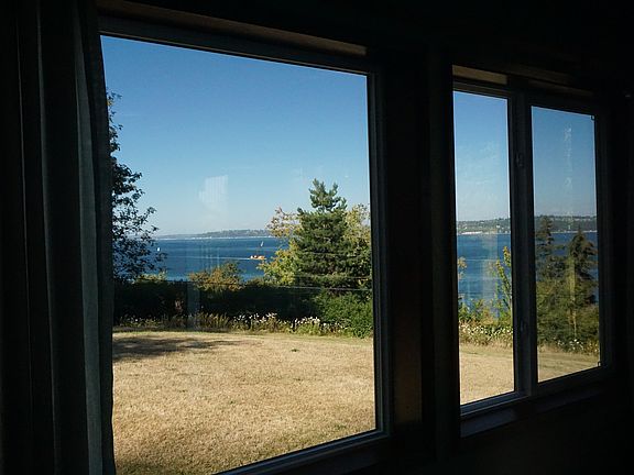 View out side window