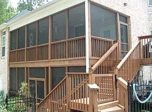 Rear Screened Porches