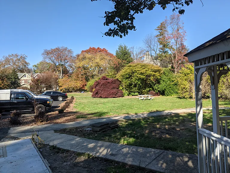 Gazebo, Parking Lot, Side Yard