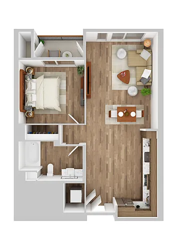 Floor plan The Colton 1BS.1