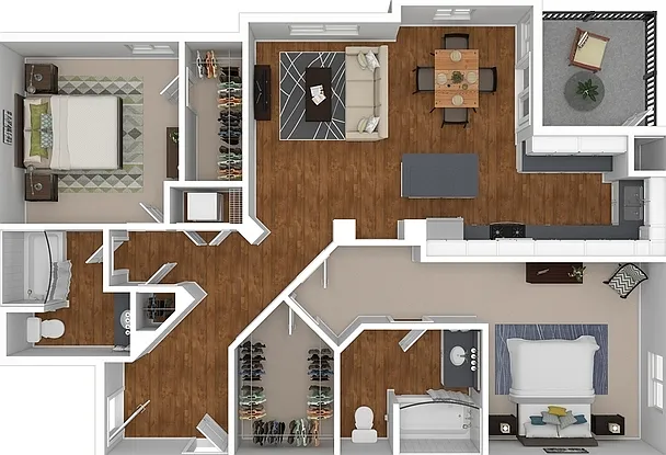 Encanto - Augusta - 2 Beds - 2 Baths - 1275 Sq. ft.