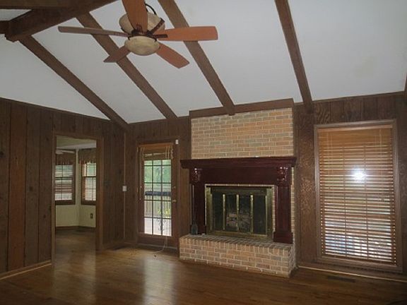 Upstairs den with fireplace