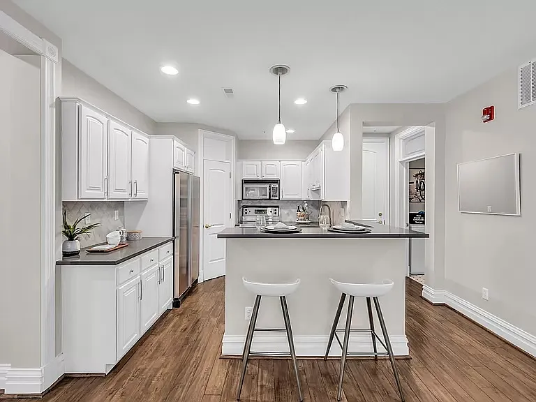Updated kitchen with open concept
