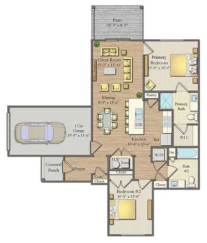 Floor plan Amherst Townhome