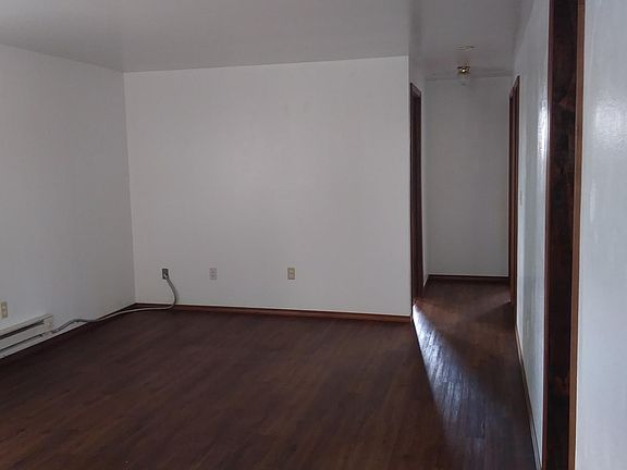 Living room with new vinyl flooring