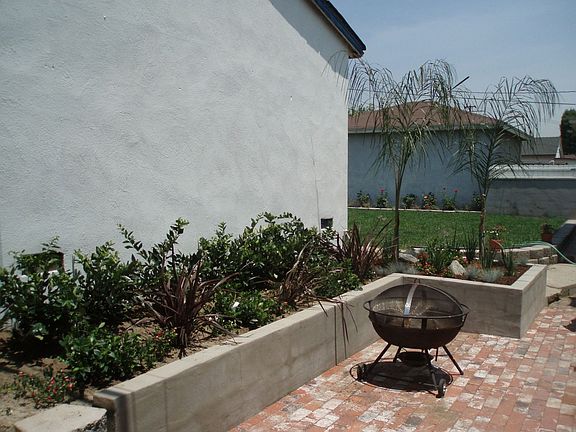 Fully landscaped back yard