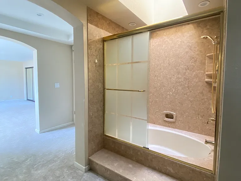 Master shower