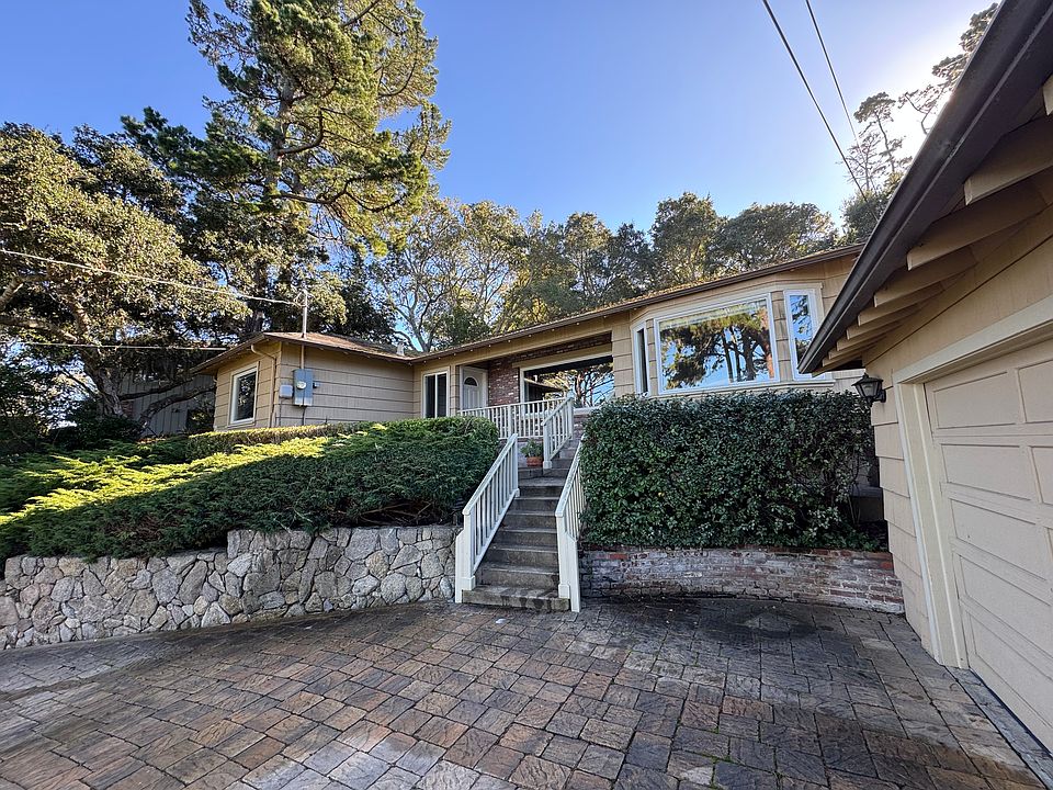 Main entrance and 2 car garage