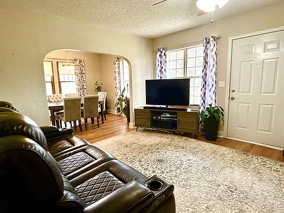 Living room with view of front door.